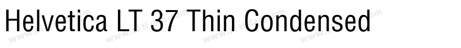 Helvetica LT 37 Thin Condensed字体转换